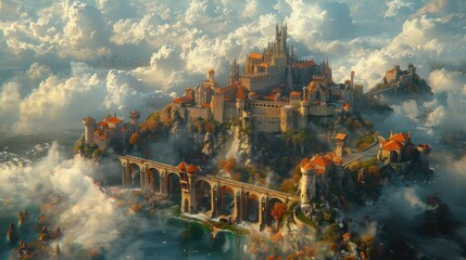 A Majestic Castle Above the Clouds