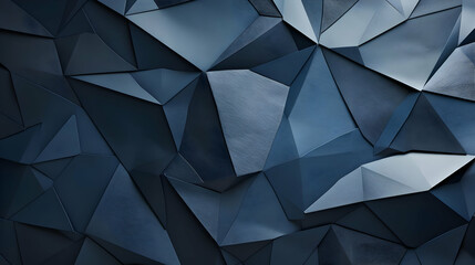 Obraz premium Abstract Blue Geometric Background with Polygonal Shapes for Design