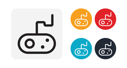 Joystick icon for web and mobile © HM Design
