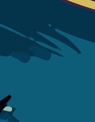 flalt abstract background with untidy waves Illustration. for poster and banner