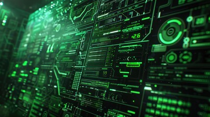 Obraz premium Abstract Futuristic Technology Interface