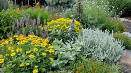 Serene Organic Herb Garden Landscape View