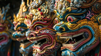 Colorful Thai Masks