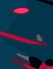 flalt abstract background with untidy waves Illustration. for poster and banner