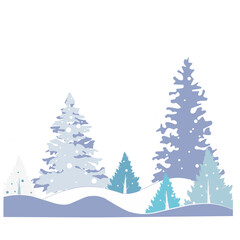Obraz premium Winter forest 