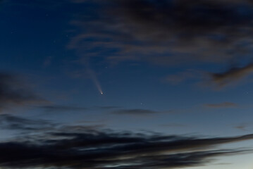Comet Tsuchinshan-ATLAS in the night sky
