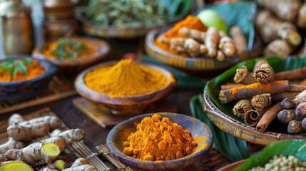 Obraz premium Aromatic Spices and Herbs