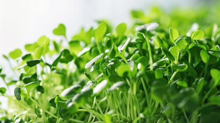 Close Up Green Microgreens