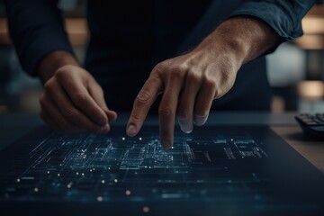 Futuristic Architectural Analysis with Interactive Display