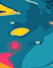 flalt abstract background with untidy waves Illustration. for poster and banner