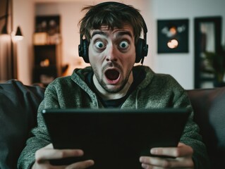 Surprised Gamer Reaction