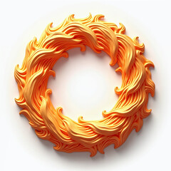 Fire Flame Ornament Frame