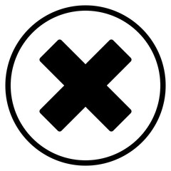 disable, cross sign icon