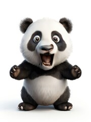 Naklejka premium the AI Image Generator, 3d cartoon Cute Panda