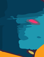 abstract background with untidy waves Illustration