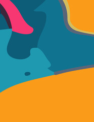 abstract background with untidy waves Illustration