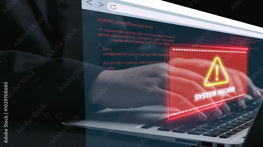 Poster business person identifies vulnerabilities cyber security to prevent hacks. learn how to safeguard s