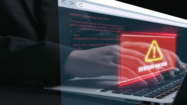 Business person identifies vulnerabilities cyber security to prevent hacks. Learn how to safeguard systems against hackers with effective security measures and hack-proof strategies UUID