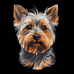 Fototapeta premium the AI Image Generator, Elegant Yorkshire Terrier