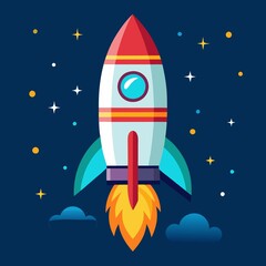 rocket in space