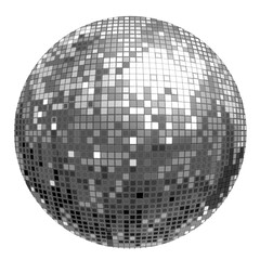 Silver disco ball icon clipart cartoon