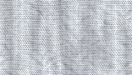 Grey cotton fabric texture background, seamless pattern of natural textile isolated with white highlights, png