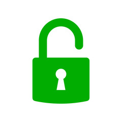 Unlocked padlock icon