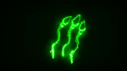 Human sperm cells in a futuristic glow with minimal polygons on a gloomy black background. cells that reproduce in men.