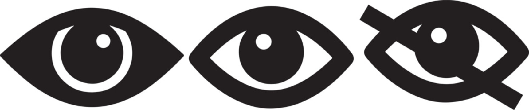 recommend clip art: eye vector isolated icon eye silhouette 