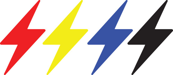 Bolt Thunder Electricity Icon Vector Illustration - Powerful Energy Symbol for Lightning Logo, Background, and Texture (EPS 10