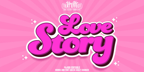 Love editable text effect, customizable heart and romance 3d font style