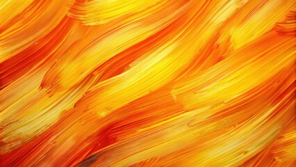 Vivid abstract painted background with dynamic orange and yellow brush strokes, abstract art, vibrant, colorful