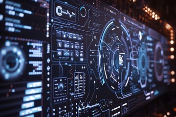 Futuristic virtual graphic touch user interface