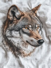 Fototapeta premium Majestic Wolf Portrait