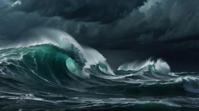 wave breaking in the water