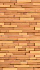 Fototapeta premium Mosaic wood pattern isolated with white highlights, png