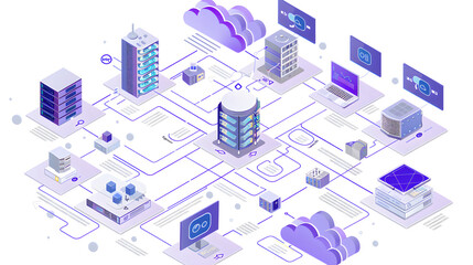 Virtualization Architecture Diagram: A detailed diagram illustrating the architecture of virtualization technology, showcasing hypervisors