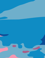 abstract background with untidy waves Illustration