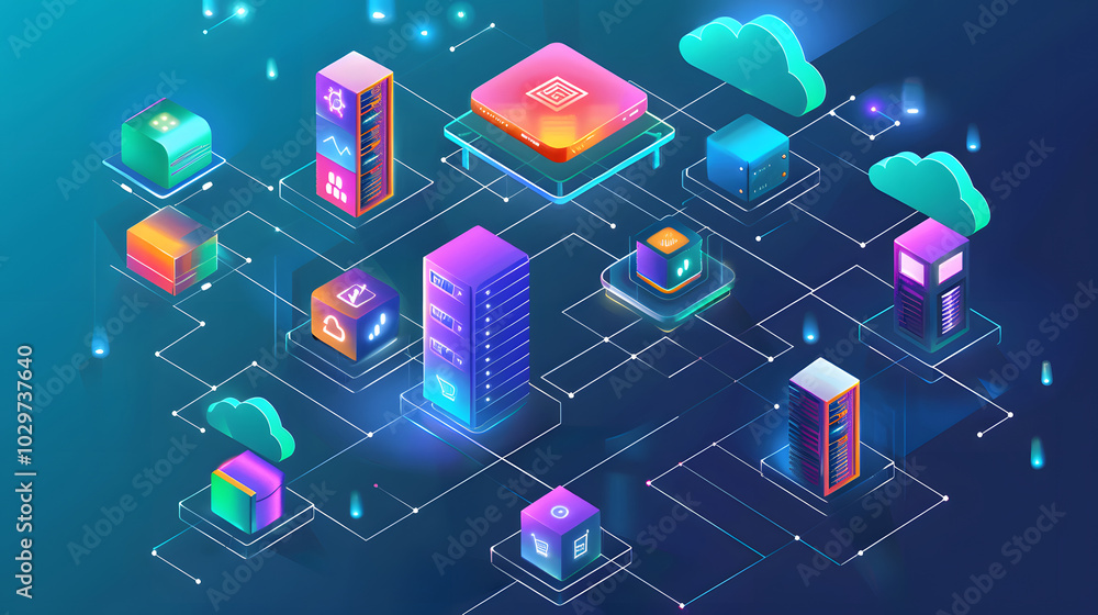 Poster virtualization architecture diagram: a detailed diagram illustrating the architecture of virtualizat