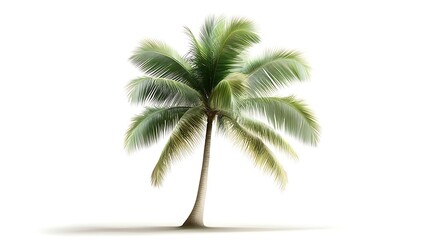 Coconut tree isolated on white background