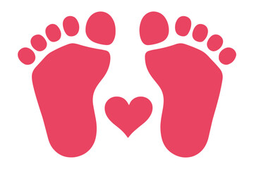 Cricut Baby Footprint SVG cut file, Cricut Baby Footprint vector, Baby Footprint 