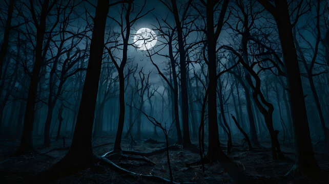 spooky halloween night