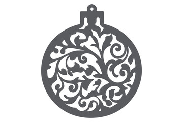 Christmas Ornament vector, Cricut Christmas Ornament SVG cut file, Cricut Christmas Ornament