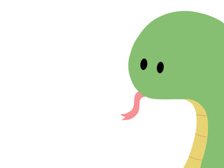 巳年シンプルな年賀状