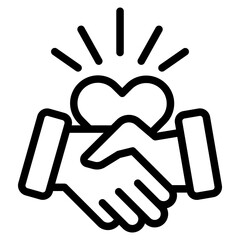 Fototapeta premium Business collaboration icon