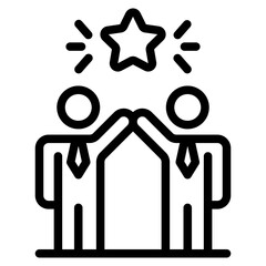 Business collaboration icon