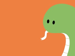 巳年シンプルな年賀状