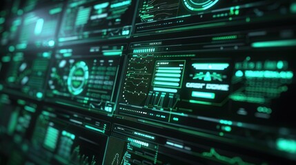 Obraz premium Futuristic Tech Interface