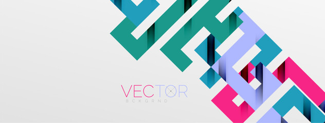 Color bend lines with shadow texture effect. Vector Illustration For Wallpaper, Banner, Background, Card, Book Illustration, landing page