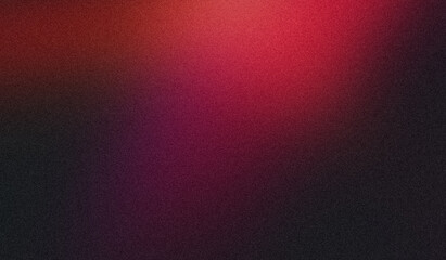 Grainy gradient background, magenta red black abstract noise texture banner backdrop design, copy space